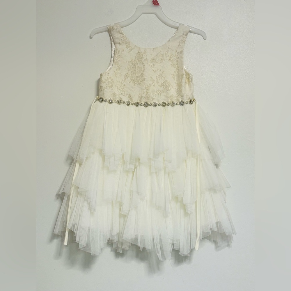 Couture Princess Layered Tulle Party Dress for Girls Size 6
